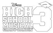 coloriage high school musical gradu dancin